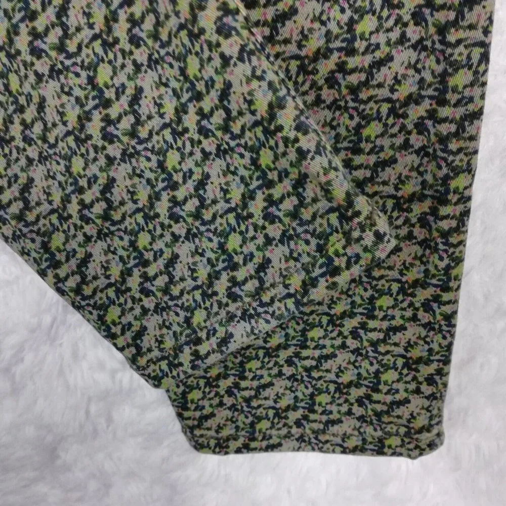 Cabi Womens‎ Jeans Skinny Denim Green Ditzy Floral Stretch Low Rise 4